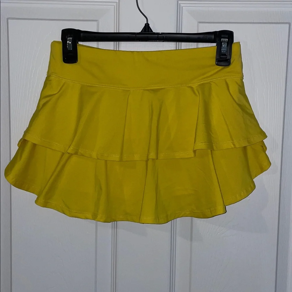 Yellow Ruffled Skirt - Picture 4 of 5